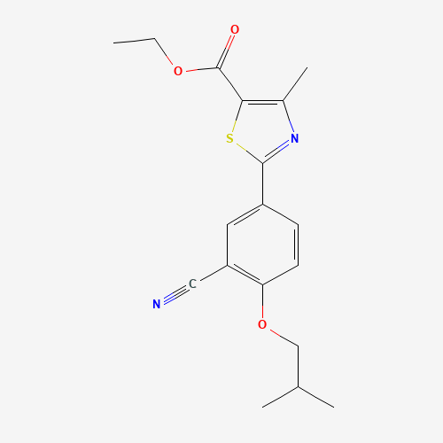 Ethyl 2-(3-cyano-4-isobutoxyphenyl)-4-methyl-5-thiazolecarboxylate (CAS: 160844-75-7) - Related Chemical Product