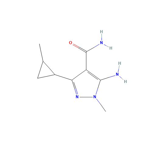 5-amino-1-methyl-3-((1R,2S)-2-methylcyclopropyl)-1H-pyrazole-4-carboxamide (CAS: 1184913-76-5) - Related Chemical Product