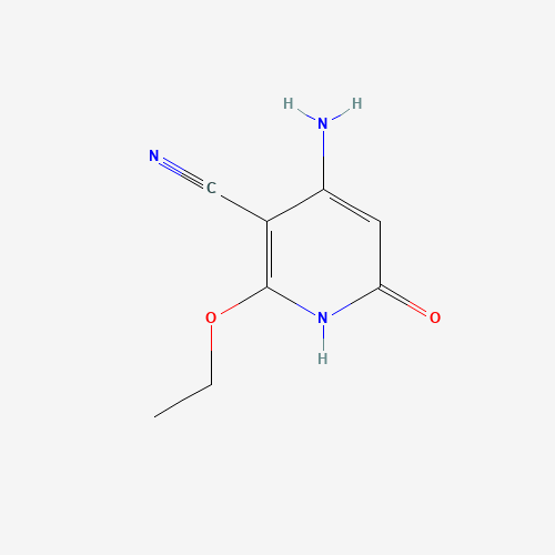 3-PYRIDINECARBONITRILE,4-AMINO-2-ETHOXY-1,6-DIHYDRO-6-OXO- (CAS: 102266-59-1) - Chemical Structure and Molecular Formula 