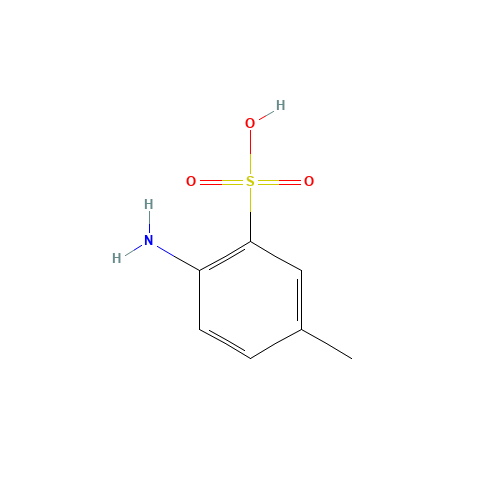4-Aminotoluene-3-sulfonic acid (CAS: 88-44-8) - Chemical Structure and Molecular Formula 