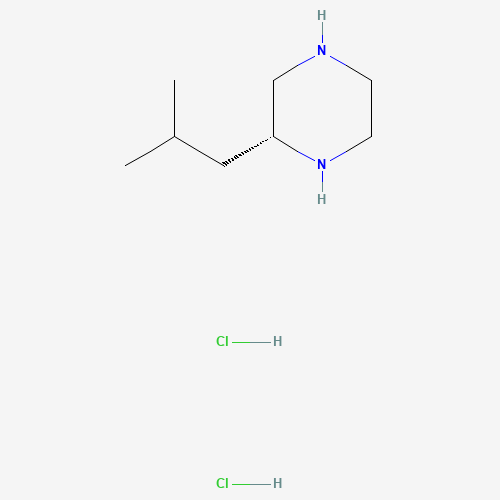 R-2-ISOBUTYL-PIPERAZINE (CAS: 853730-57-1) - Chemical Structure and Molecular Formula 