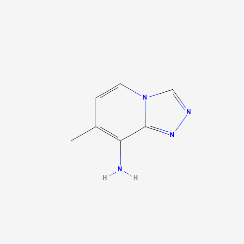 7-methyl-[1,2,4]triazolo[4,3-a]pyridin-8-amine (CAS: 1150617-76-7) - Chemical Structure and Molecular Formula 