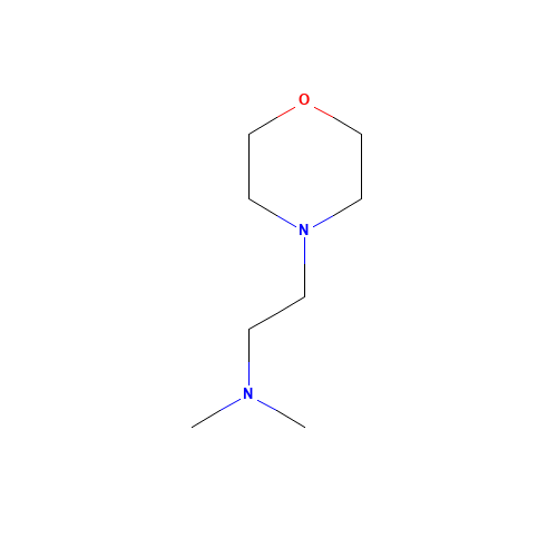 4-[2-(Dimethylamino)ethyl]morpholine (CAS: 4385-05-1) - Chemical Structure and Molecular Formula 