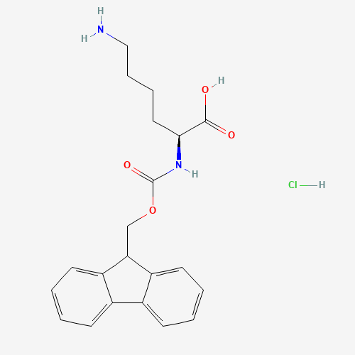 Nalpha-Fmoc-L-lysine hydrochloride (CAS: 139262-23-0) - Chemical Structure and Molecular Formula 