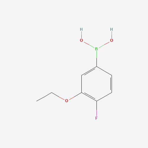 3-Ethoxy-4-fluorobenzeneboronic acid (CAS: 900174-65-4) - Chemical Structure and Molecular Formula 