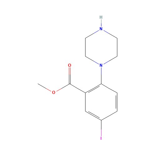 methyl 5-iodo-2-(piperazin-1-yl)benzoate (CAS: 1131587-36-4) - Related Chemical Product