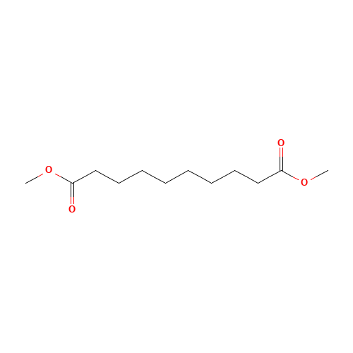 Dimethyl sebacate (CAS: 106-79-6) - Chemical Structure and Molecular Formula 