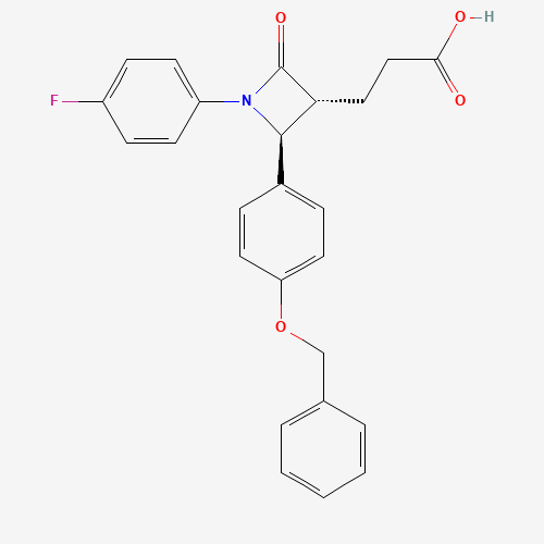 (3R,4S)-1-(4-Fluorophenyl)-2-oxo-4-[4-(benzyloxy)phenyl]-3-azetidinepropanoic acid (CAS: 204589-82-2) - Related Chemical Product