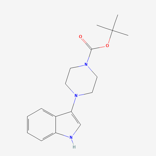 tert-Butyl 4-(1H-indol-3-yl)piperazine-1-carboxylate (CAS: 947498-87-5) - Chemical Structure and Molecular Formula 
