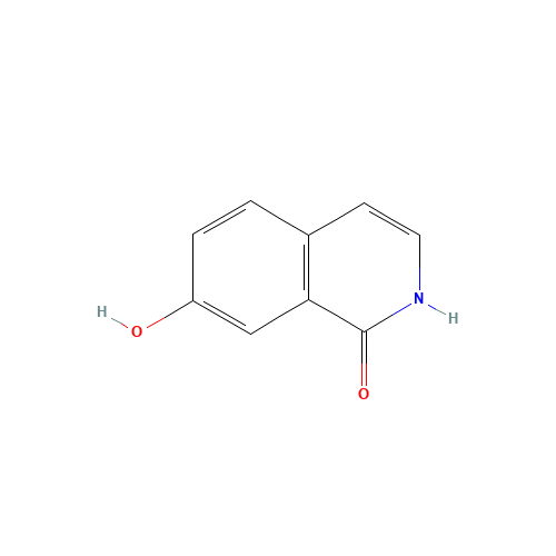 7-hydroxyisoquinolin-1(2H)-one (CAS: 59647-24-4) - Chemical Structure and Molecular Formula 