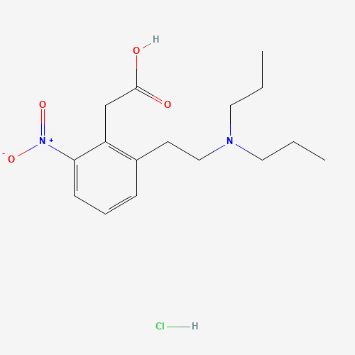 2-[2-(Dipropylamino)ethyl]-6-nitrophenylacetic acid hydrochloride (CAS: 91374-25-3) - Related Chemical Product