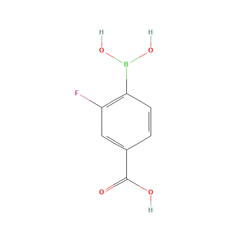 4-Carboxy-2-fluorobenzeneboronic acid (CAS: 851335-07-4) - Related Chemical Product