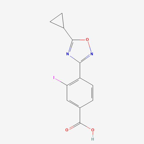 4-(5-cyclopropyl-1,2,4-oxadiazol-3-yl)-3-iodobenzoic acid (CAS: 1131622-48-4) - Related Chemical Product