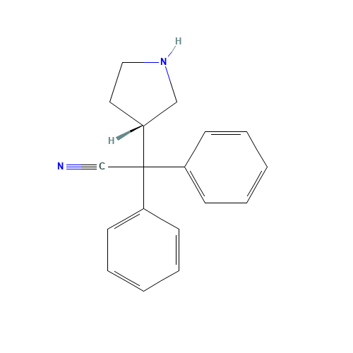 (S)-alpha,alpha-Diphenyl-3-pyrrolidineacetamide (CAS: 133099-11-3) - Related Chemical Product