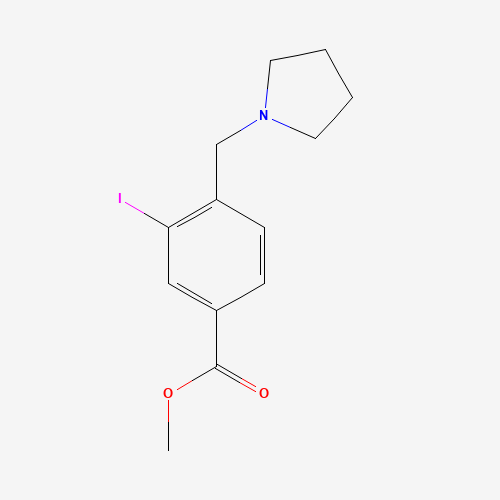 methyl 3-iodo-4-(pyrrolidin-1-ylmethyl)benzoate (CAS: 1131614-56-6) - Related Chemical Product