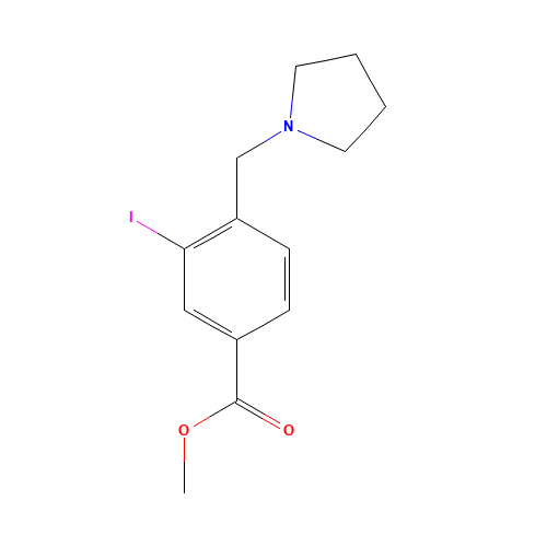 methyl 3-iodo-4-(pyrrolidin-1-ylmethyl)benzoate (CAS: 1131614-56-6) - Related Chemical Product