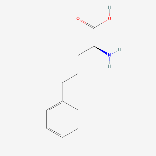 L-2-AMINO-5-PHENYL-PENTANOIC ACID (CAS: 62777-25-7) - Chemical Structure and Molecular Formula 
