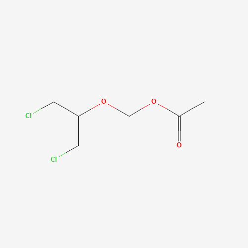 [2-Chloro-1-(chloromethyl)ethoxy]methanol acetate (CAS: 89281-73-2) - Chemical Structure and Molecular Formula 