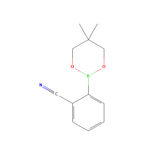2-Cyanophenylboronic acid neopentyl ester (CAS: 214360-47-1) - Chemical Structure and Molecular Formula 