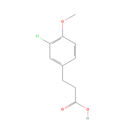 3-(3-CHLORO-4-METHOXYPHENYL)PROPIONIC A& (CAS: 1857-56-3) - Related Chemical Product