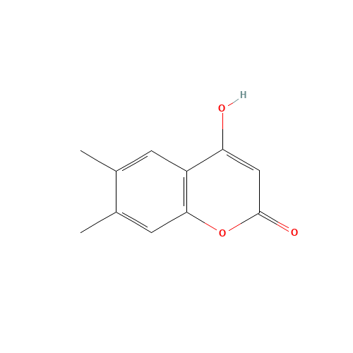 4-HYDROXY-6 7-DIMETHYLCOUMARIN  98 (CAS: 55004-77-8) - Chemical Structure and Molecular Formula 