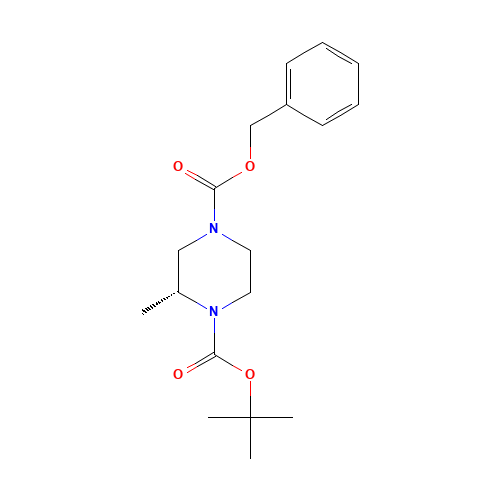 (R)-2-METHYL-PIPERAZINE-1,4-DICARBOXYLIC ACID 4-BENZYL ESTER 1-TERT-BUTYL ESTER (CAS: 128102-16-9) - Related Chemical Product