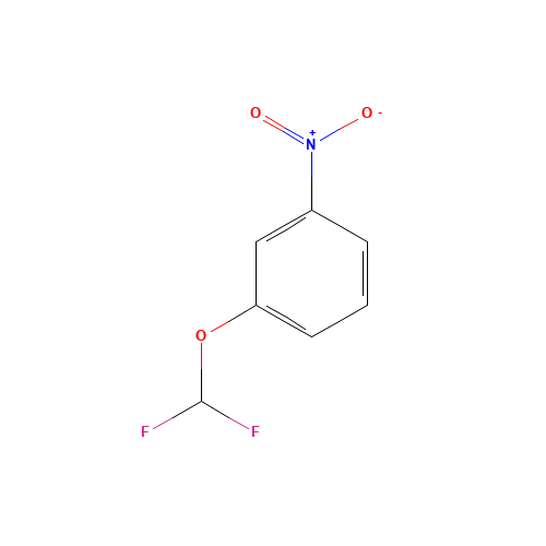 3-(DIFLUOROMETHOXY)NITROBENZENE (CAS: 22236-07-3) - Chemical Structure and Molecular Formula 