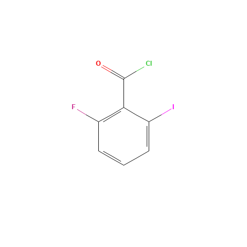 2-FLUORO-6-IODOBENZOYL CHLORIDE  97 (CAS: 111771-12-1) - Chemical Structure and Molecular Formula 