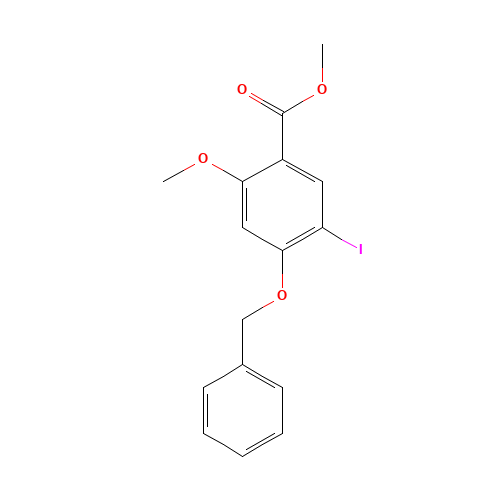 methyl 4-(benzyloxy)-5-iodo-2-methoxybenzoate (CAS: 1131587-54-6) - Related Chemical Product