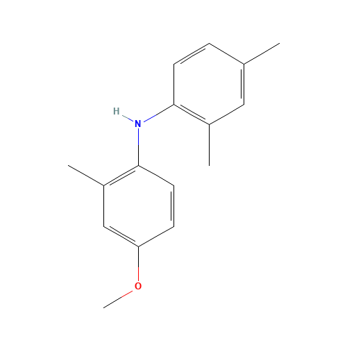 4-Methoxy-2,2',4'-trimethyldiphenylamine (CAS: 41374-20-3) - Chemical Structure and Molecular Formula 