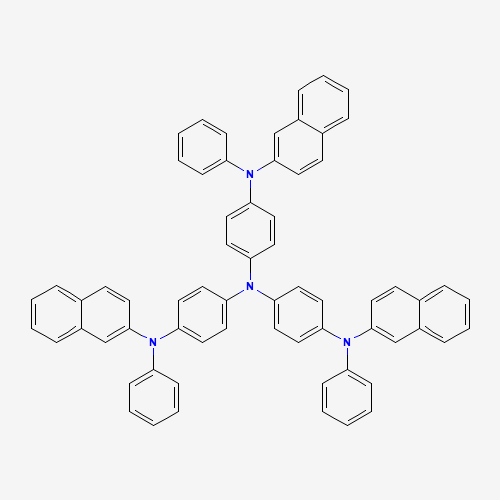 4,4',4''-Tris[2-naphthyl(phenyl)amino]triphenylamine (CAS: 185690-41-9) - Chemical Structure and Molecular Formula 