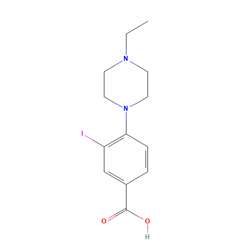 4-(4-ethylpiperazin-1-yl)-3-iodobenzoic acid (CAS: 1131614-87-3) - Related Chemical Product