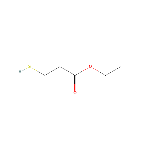Ethyl 3-mercaptopropionate (CAS: 5466-06-8) - Chemical Structure and Molecular Formula 