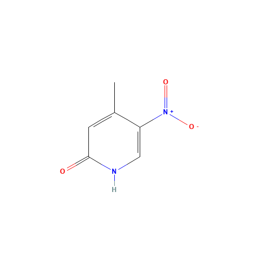2-Hydroxy-4-methyl-5-nitropyridine (CAS: 21901-41-7) - Chemical Structure and Molecular Formula 