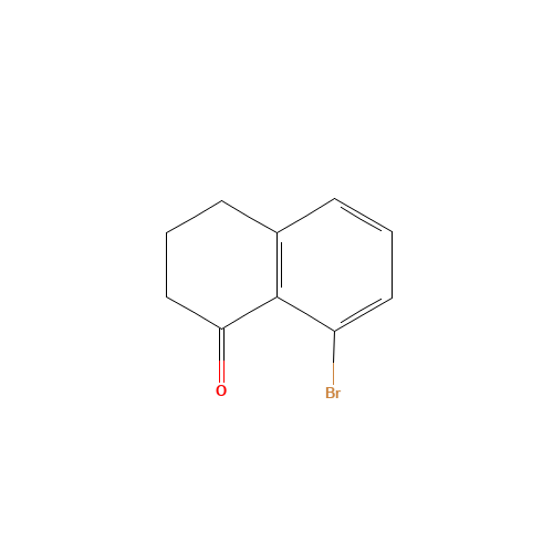 8-BROMO-3,4-DIHYDRO-2H-NAPHTHALEN-1-ONE (CAS: 651735-60-3) - Chemical Structure and Molecular Formula 