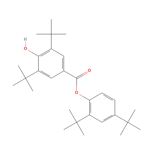 2,4-Di-tert-butylphenyl 3,5-di-tert-butyl-4-hydroxybenzoate (CAS: 4221-80-1) - Related Chemical Product