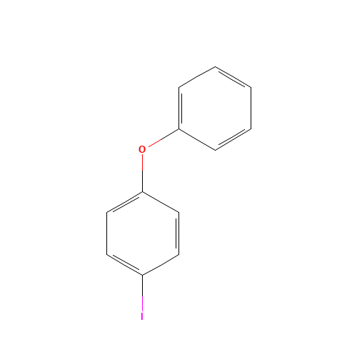 4-IODODIPHENYL ETHER (CAS: 2974-94-9) - Chemical Structure and Molecular Formula 