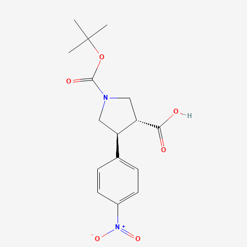 Trans-1-Boc-4-(4-nitrophenyl)pyrrolidine-3-carboxylic acid (CAS: 959579-94-3) - Related Chemical Product