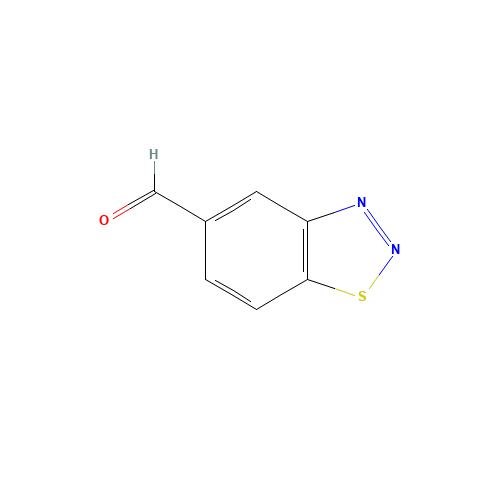 1,2,3-Benzothiadiazole-5-carboxaldehyde (CAS: 394223-15-5) - Chemical Structure and Molecular Formula 
