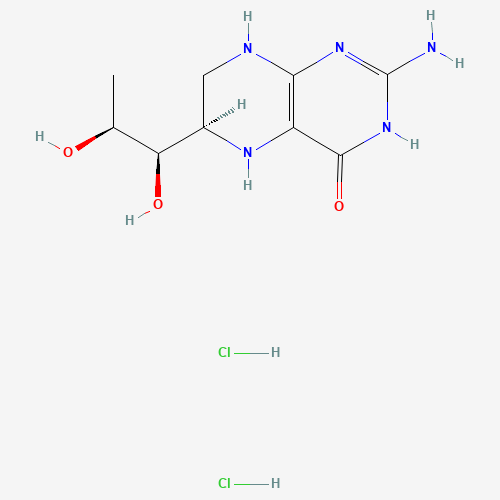 (6R)-5,6,7,8-TETRAHYDRO-L-BIOPTERIN DIHYDROCHLORIDE (CAS: 69056-38-8) - Chemical Structure and Molecular Formula 