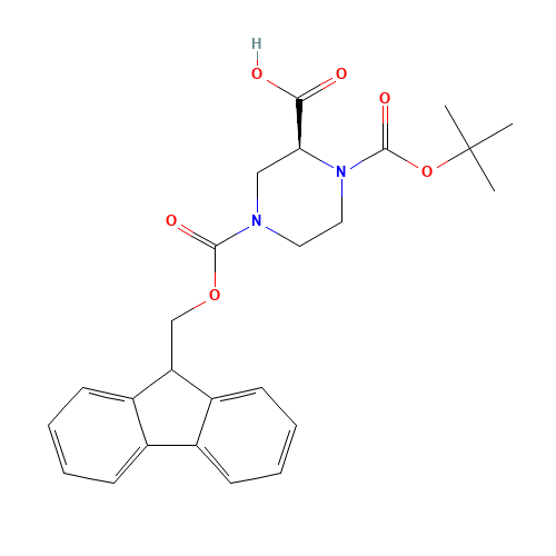 1-TERT-BUTYL 4-(9-H-FLUOREN-9-YLMETHYL) HYDROGEN (2S)-PIPERAZINE-1,2,4-TRICARBOXYLATE (CAS: 1034574-30-5) - Related Chemical Product
