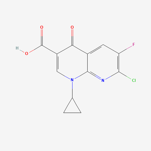 7-Chloro-1-cyclopropyl-6-fluoro-4-oxo-1,4-dihydro-1,8-naphthyridine-3-carboxylic acid (CAS: 100361-18-0) - Related Chemical Product