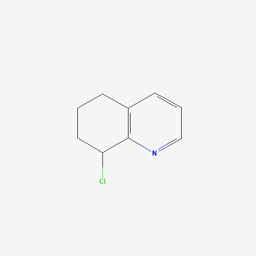 8-Chloro-5,6,7,8-Tetrahydroquinoline (CAS: 106057-23-2) - Chemical Structure and Molecular Formula 