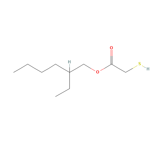 2-ETHYLHEXYL THIOGLYCOLATE (CAS: 7659-86-1) - Chemical Structure and Molecular Formula 