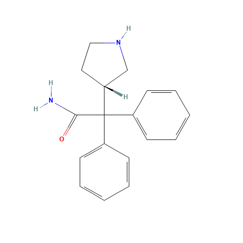 3-(S)-(1-Carbamoyl-1,1-diphenylmethyl)pyrrolidine (CAS: 134002-25-8) - Related Chemical Product