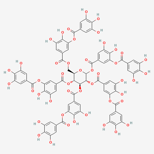 D-glucose pentakis[3,4-dihydroxy-5-[(trihydroxy-3,4,5-benzoyl)oxy]benzoate] (CAS: 72401-53-7) - Related Chemical Product