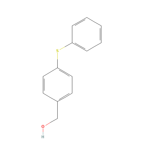 p-(phenylthio)benzyl alcohol (CAS: 6317-56-2) - Chemical Structure and Molecular Formula 