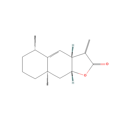 Alantolactone (CAS: 546-43-0) - Chemical Structure and Molecular Formula 