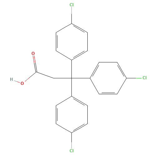 3,3,3-Tris(4-Chlorophenyl) Propionic Acid (CAS: 2168-06-1) - Related Chemical Product