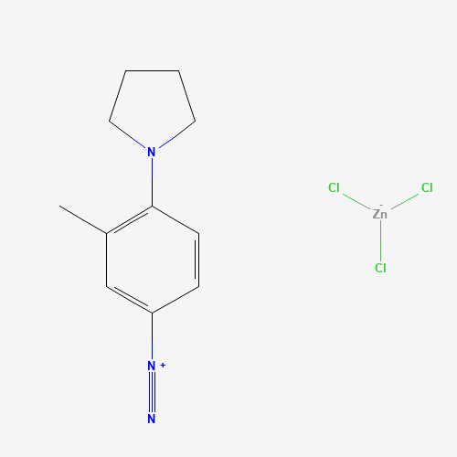 3-Methyl-4-(1-pyrrolidinyl)benzenediazonium trichlorozincate (CAS: 52572-38-0) - Related Chemical Product